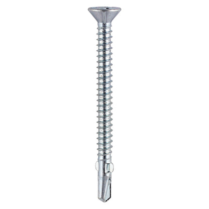 TIMCO Self-Drilling Wing-Tip Steel to Timber Light Section Silver Screws  - 5.5 x 150 Box OF 100 - LW150B