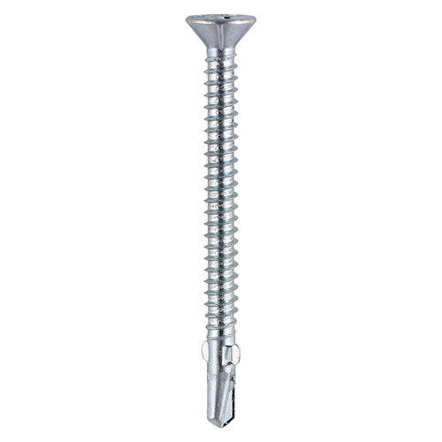 TIMCO Self-Drilling Wing-Tip Steel to Timber Light Section Silver Screws  - 4.2 x 32 Box OF 200 - LW32B