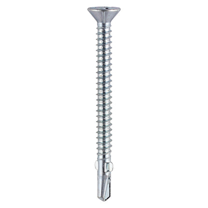 TIMCO Self-Drilling Wing-Tip Steel to Timber Light Section Silver Screws  - 4.2 x 32 Box OF 200 - LW32B