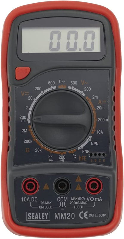 SEALEY - MM20 Digital Multimeter 8-Function with Thermocouple