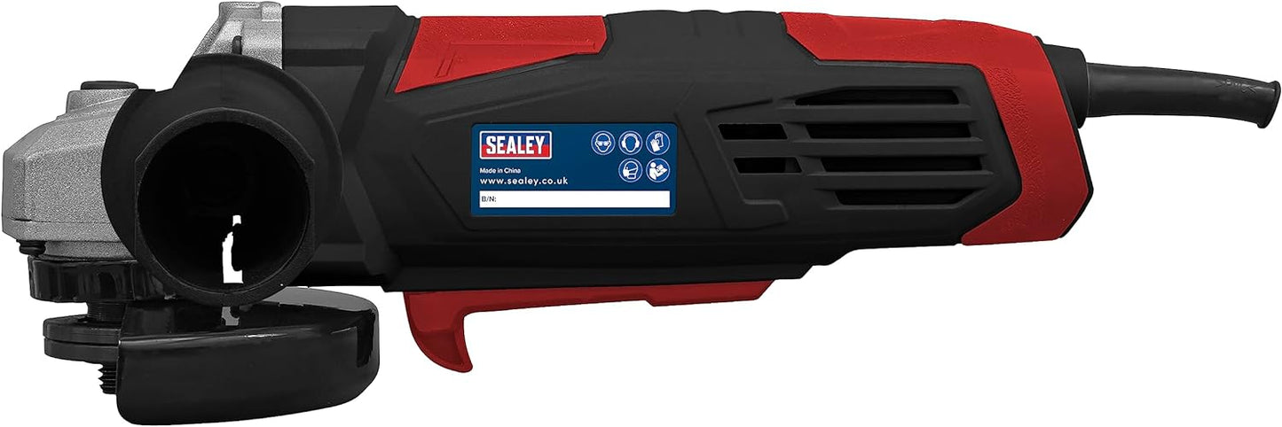 Sealey Angle Grinder Ø115mm, 230V 750W - SG115E Plus pack of 10 Cutting discs