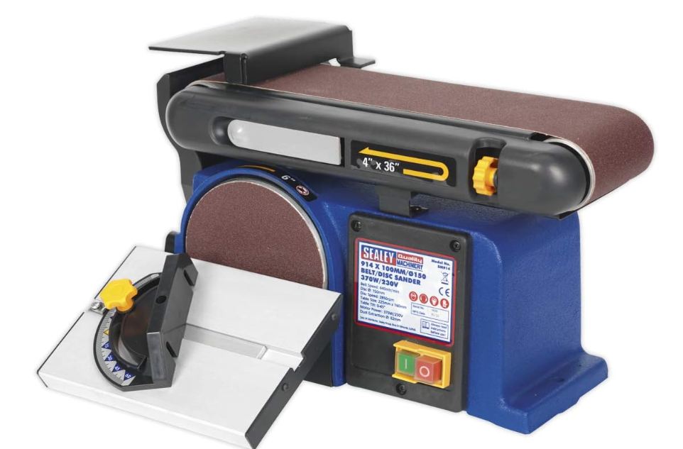 SEALEY - SM914 Belt/Disc Sander 915 x 100mm/Ø150mm 370W/230V