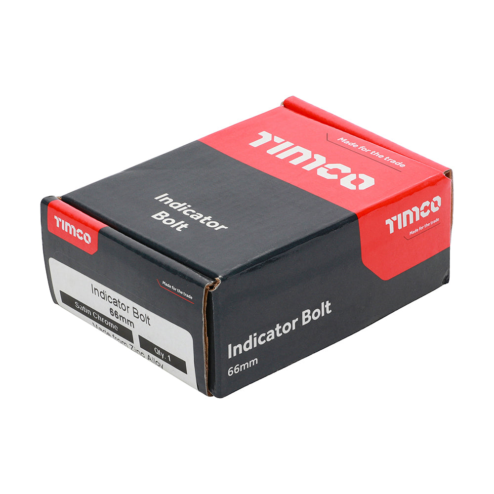 TIMCO Indicator Bolt Satin Chrome - 66mm | Pack of 1
