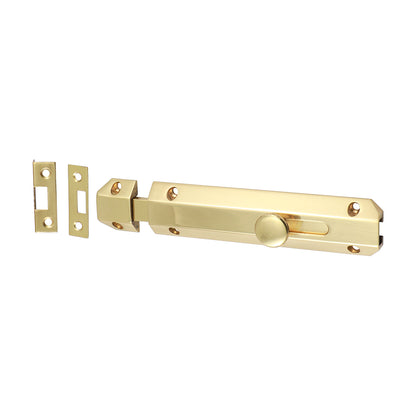 TIMCO Architectural Flat Section Bolt Polished Brass - 150 x 35mm | Pack of 1