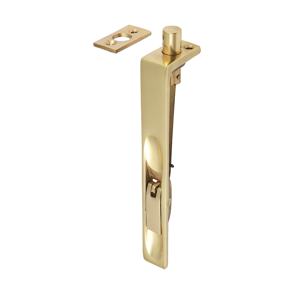 TIMCO Lever Action Flush Bolt Polished Brass - 150 x 19mm | Pack of 1