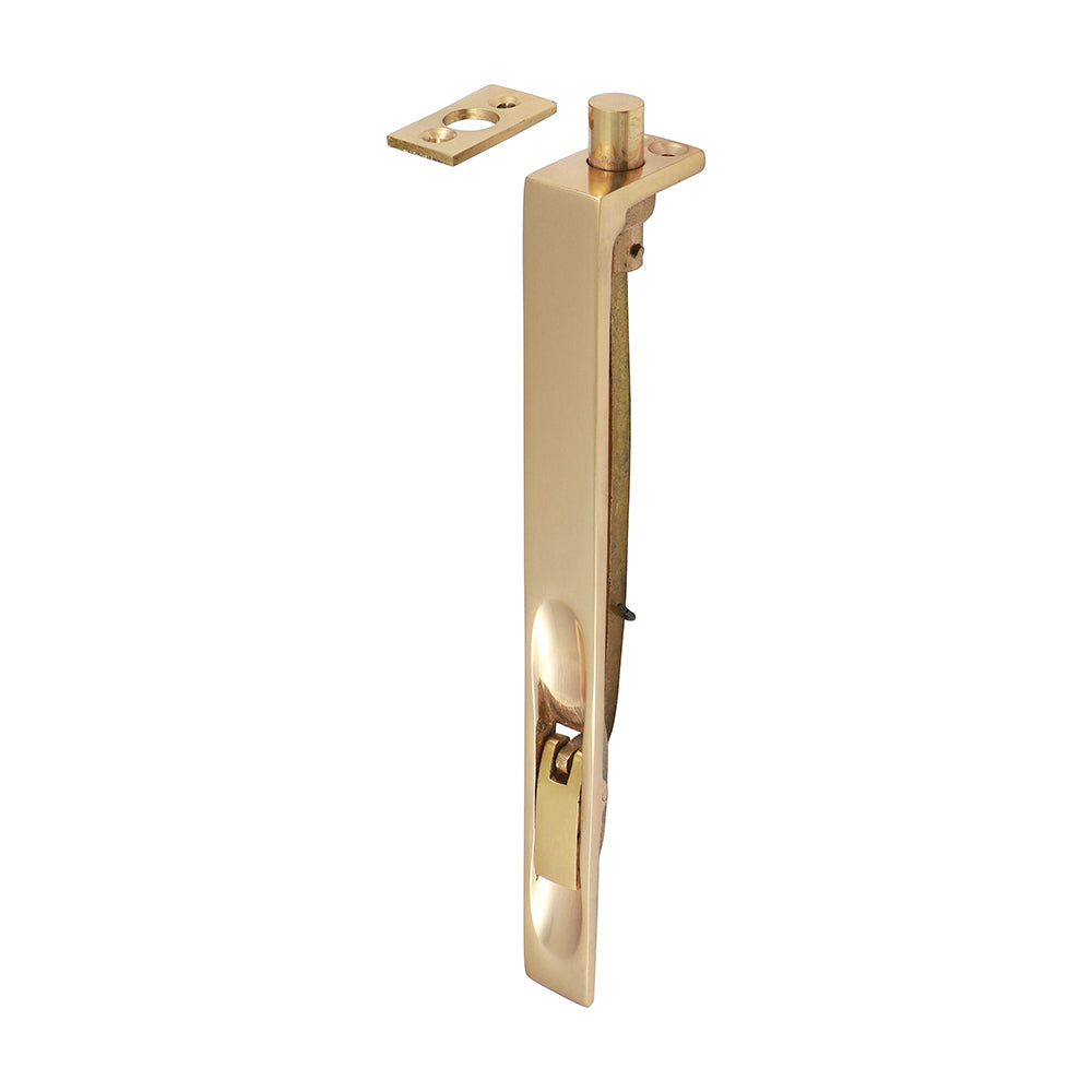 TIMCO Lever Action Flush Bolt Polished Brass - 200 x 19mm | Pack of 1