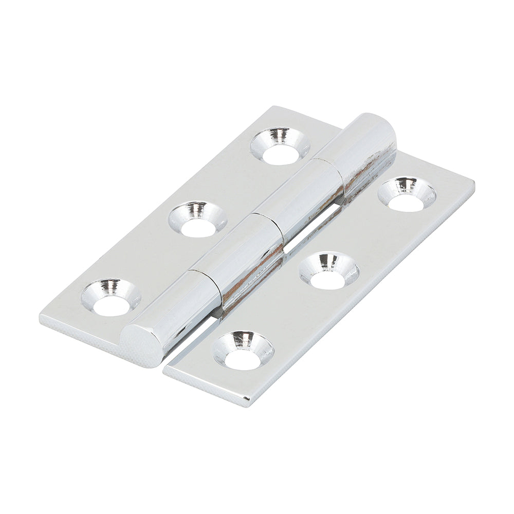 TIMCO Solid Drawn Brass Hinges Polished Chrome - 50 x 28 | Pack of 2