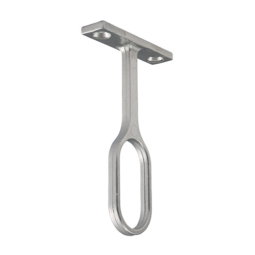 TIMCO Centre Bracket For Oval Tube Polished Chrome - 30 x 15 | Pack of 1