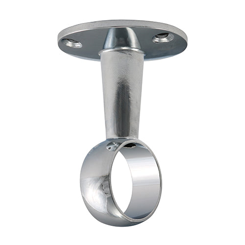 TIMCO Centre Bracket For Round Tube Polished Chrome - 25mm | Pack of 1