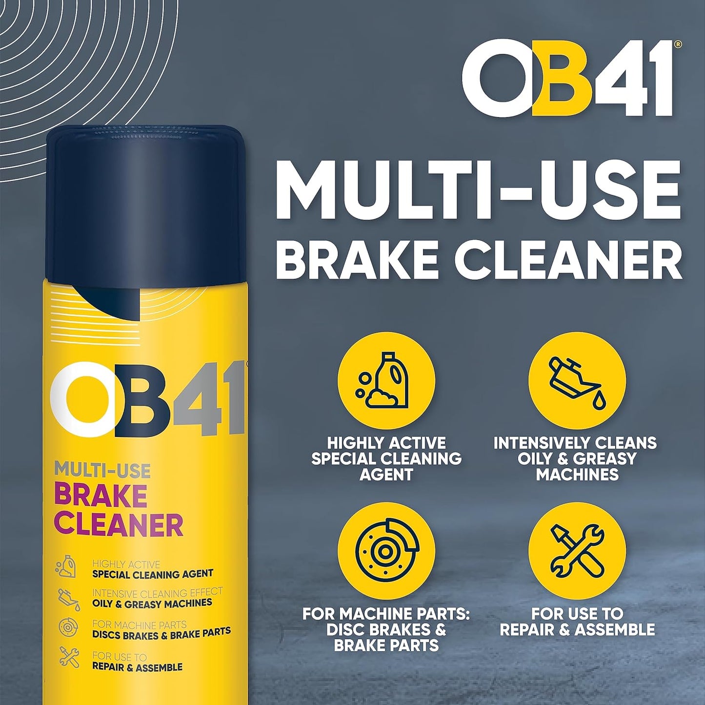 OB41 MultiUse Brake Cleaner Used To Remove Contaminants Brake and Clu