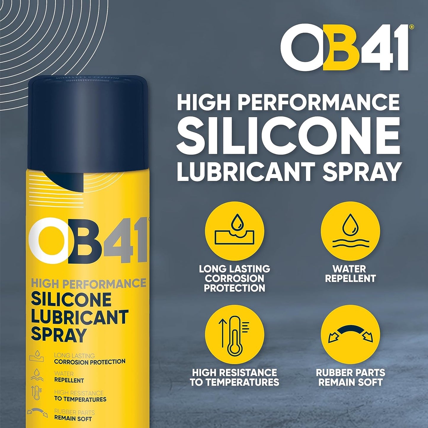 OB41 Silicone Lubricant Spray Perfect For Treating Moving Parts