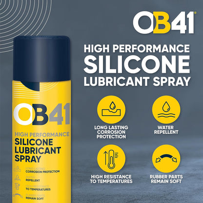 OB41 Silicone Lubricant Spray Perfect For Treating Moving Parts