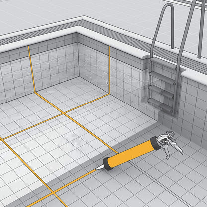 Sikasil Pool Chlorine Resistant Silicone Sealent Swimming Pools Wet Areas White