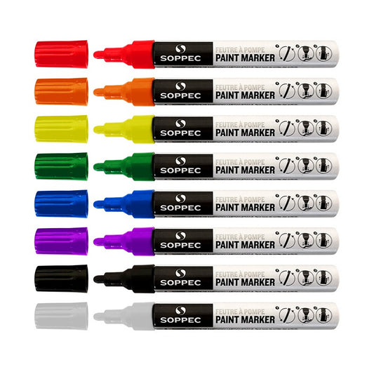 Soppec Permanent Acrylic Paint Marker Pens Wood Metal Plastic Iron Cardboard
