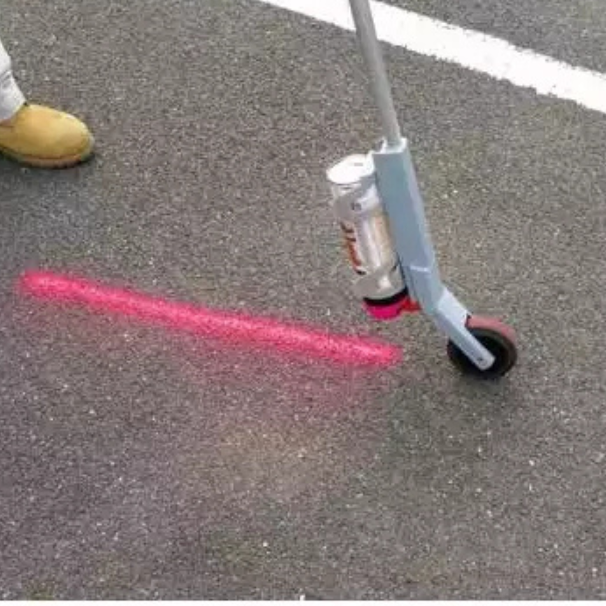 Soppec One Wheel Applicator Rod Surveying Ground Marking Spray Paint