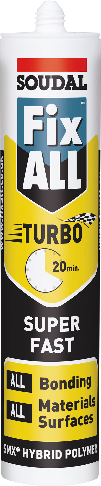 Soudal Black Fix All Turbo Silicone Sealant & Adhesive