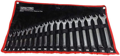 Spectre 6-24mm Metric Combination Spanner Set 18pc