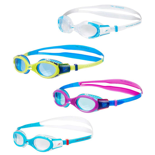 Speedo Futura Flexiseal Biofuse Goggles Junior - Junior - Blue/Lime/Blue