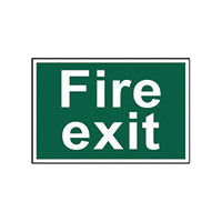 Spectrum Fire Exit Sign Text