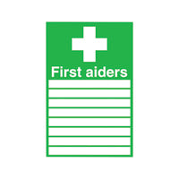Signslab 300X200 First Aiders Pvc