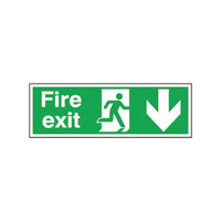 Fire Exit Down 150X450Mm S/A E100A/S