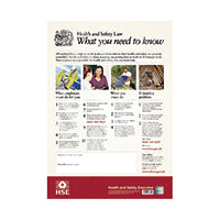 Hse Health And Safety Law Poster A2
