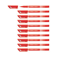 Stabilo Sensor F-tip Fline Red Pk10
