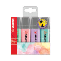 Stabilo Boss Highlighter Pastel Pk4