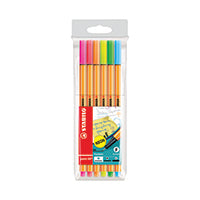 Stabilo Point 88 Fineliner Neon Pk6