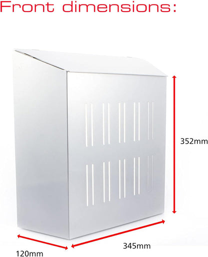 Burg-Wächter Post Catcher | Silver | 345mm x 352mm x 120mm