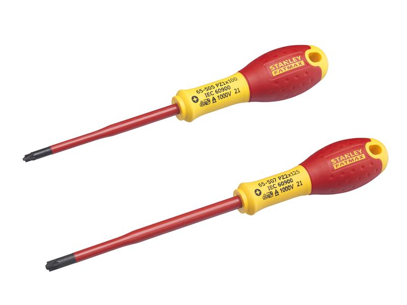 STANLEY� FMHT0-62649 FatMax� VDE Insulated Borneo PZ Scewdriver Set, 2 Piece
