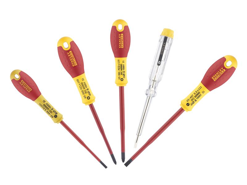 STANLEY� XTHT0-62693 FatMax� VDE Insulated Screwdriver Set, 5 Piece