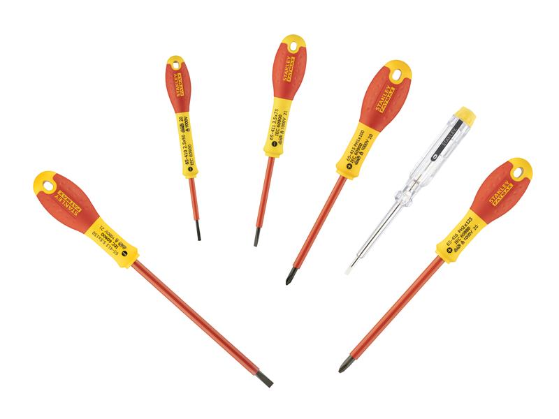 STANLEY� 0-65-441 FatMax� VDE Insulated Screwdriver Set, 6 Piece