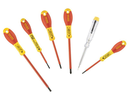 STANLEY� 0-65-443 FatMax� VDE Insulated Screwdriver Set, 6 Piece