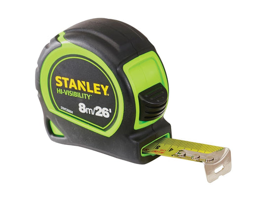 Stanley Hi-Vis Tylon Tape Measure 8m (26ft)