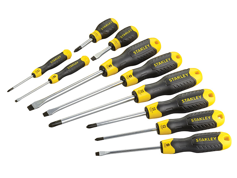 STANLEY� 5-64-977 Cushion Grip Screwdriver Set, 10 Piece
