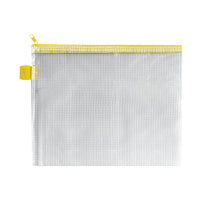 BDS Mesh Zip Bag 255x205mm Ylw Pk5
