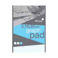 Silvine Graph Pad 2/10/20 50shts A4