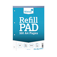 Silvine Narrow Rld Refill Pad A4 Pk6