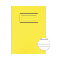 Silvine Lined Ex Book Yellow Pk10