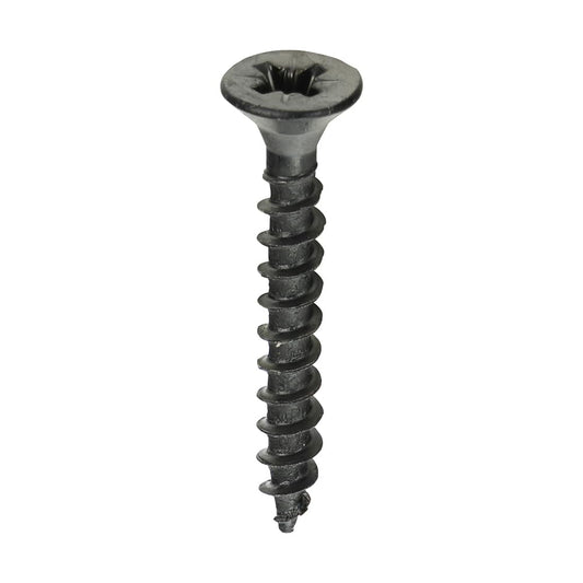 TIMCO Countersunk Black Organic Woodscrews - 4.0 x 30 TIMpac OF 25 - 40030CHBP