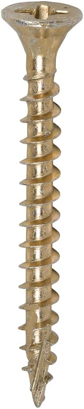 TIMCO C2 Strong-Fix Multi-Purpose Premium Countersunk Gold Woodscrews - 4.0 x 40 Box OF 1000 - 40040C2IND
