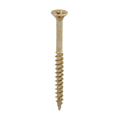 TIMCO Velocity Premium Multi-Use Countersunk Gold Woodscrews - 4.0 x 50 Box OF 1000 - 40050VYIND
