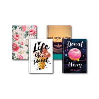 A5 Fashion Casebound Nbk Astd Pk5