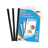 Clear Clipbar A4 Files Pk36