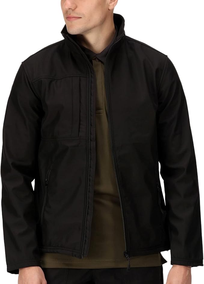Regatta Professional Mens Octagon II Printable 3 Layer Membrane Softshell -Black - XXL