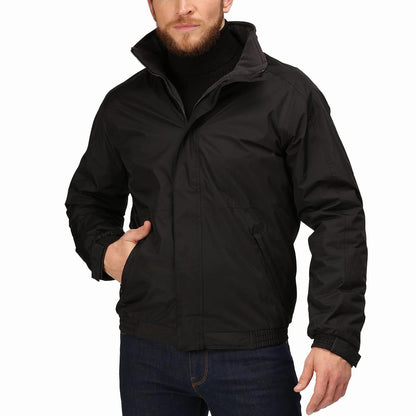 Regatta Professional Mens Dover Fleece Lined Bomber Jacket | Black | sz L