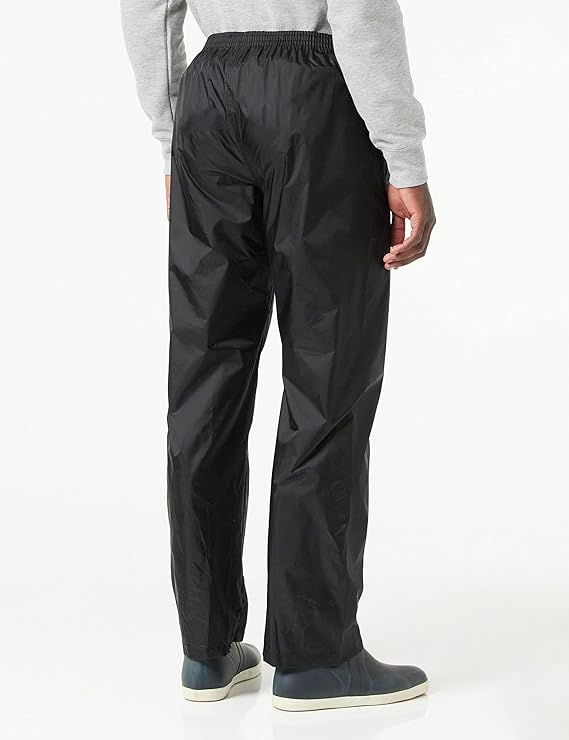 Regatta TRW248 | Pro Packaway Mens Waterproof Overtrousers | Black & Navy