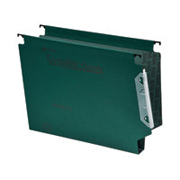 Rexel Crystalfile Lat File Grn Pk25