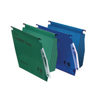 Rexel Crystalfile Lat File Grn Pk50